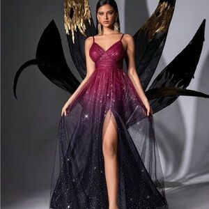 Elegant Ombre Evening Gown